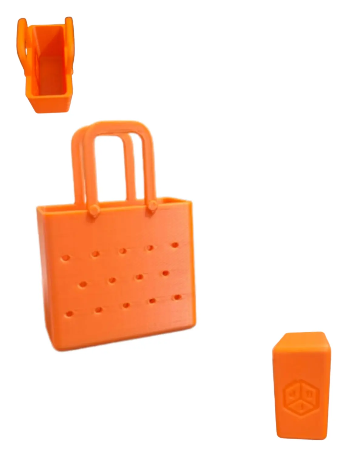 Orange Mini Tote basket