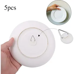 5pcs  Invisible Hanging Boards and Wall Art Hangers, Easy Installation, Durable, Strong Adhesion, Perfect for Home Decor