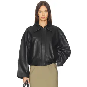 SRG Millie Leather Jacket in Black