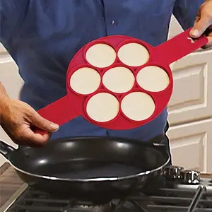1pc Pancake Maker Nonstick Cooking Tool Round Heart Pancake Maker Egg Cooker Pan Eggs Mold Kitchen Baking Accessories