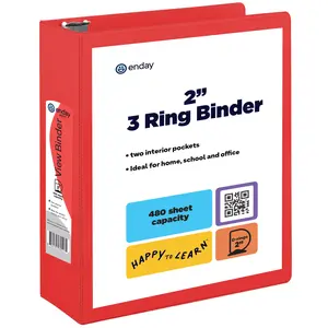 2″ Slant-D Ring View Binder With 2 Pockets