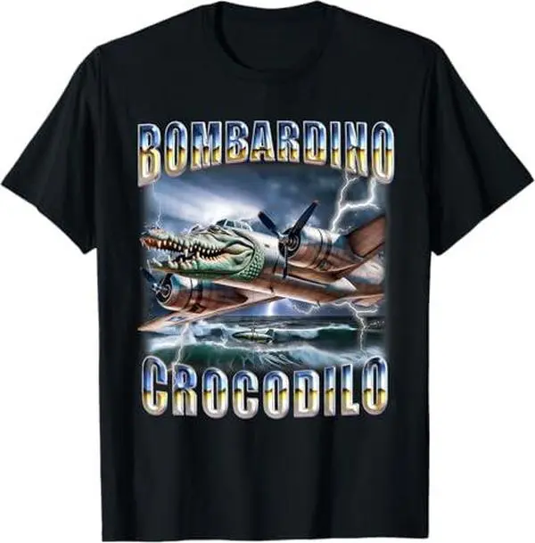 Bombardino Crocodilo Funny Italian Brainrot Bombardino Meme T-Shirt