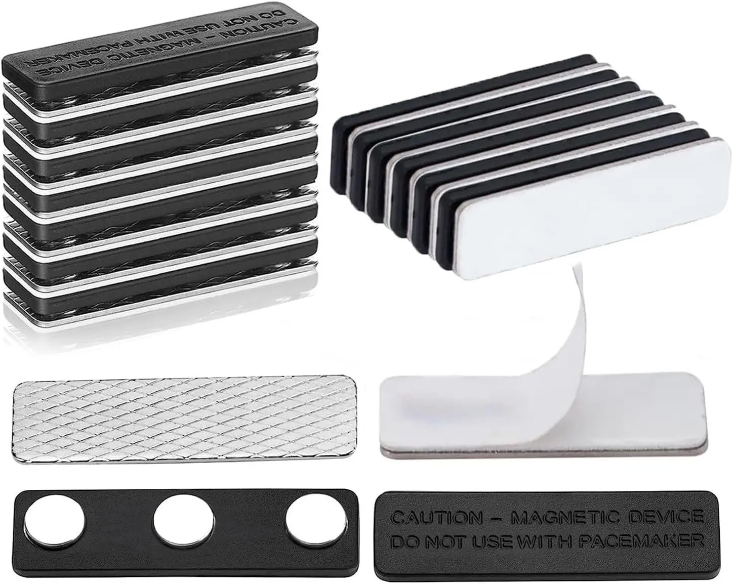 Blackout Blind Accessory,12Pair  Closure With Adhesive(Metal Board With Adhesive+ Black Board Without Adhesive),Black Out Window Curtains Shades,Blackout Window Cover,Clamped By