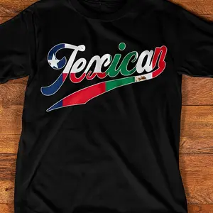 Texas Mexico Flag Shirt, Mexican American Pride Tee, Tex-Mex Heritage Shirt, Texican Pride Shirt,Mexican flag apparel, Gift for Men, Gift for Women, Crew Neck T-shirt, Trending T-shirt,Color size,Gildan Tshirt Comfortable Unisex Cotton Fabric
