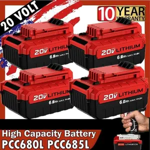 High quality New 6.0Ah 20 Volt Lithium-Ion Battery for PORTER CABLE 20V Max PCC680L PCC685L