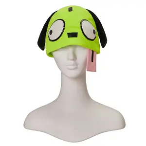 Cosplay Costume Hat Green cute hat Soft Warm Alien ZIM Hat Green Cute hat