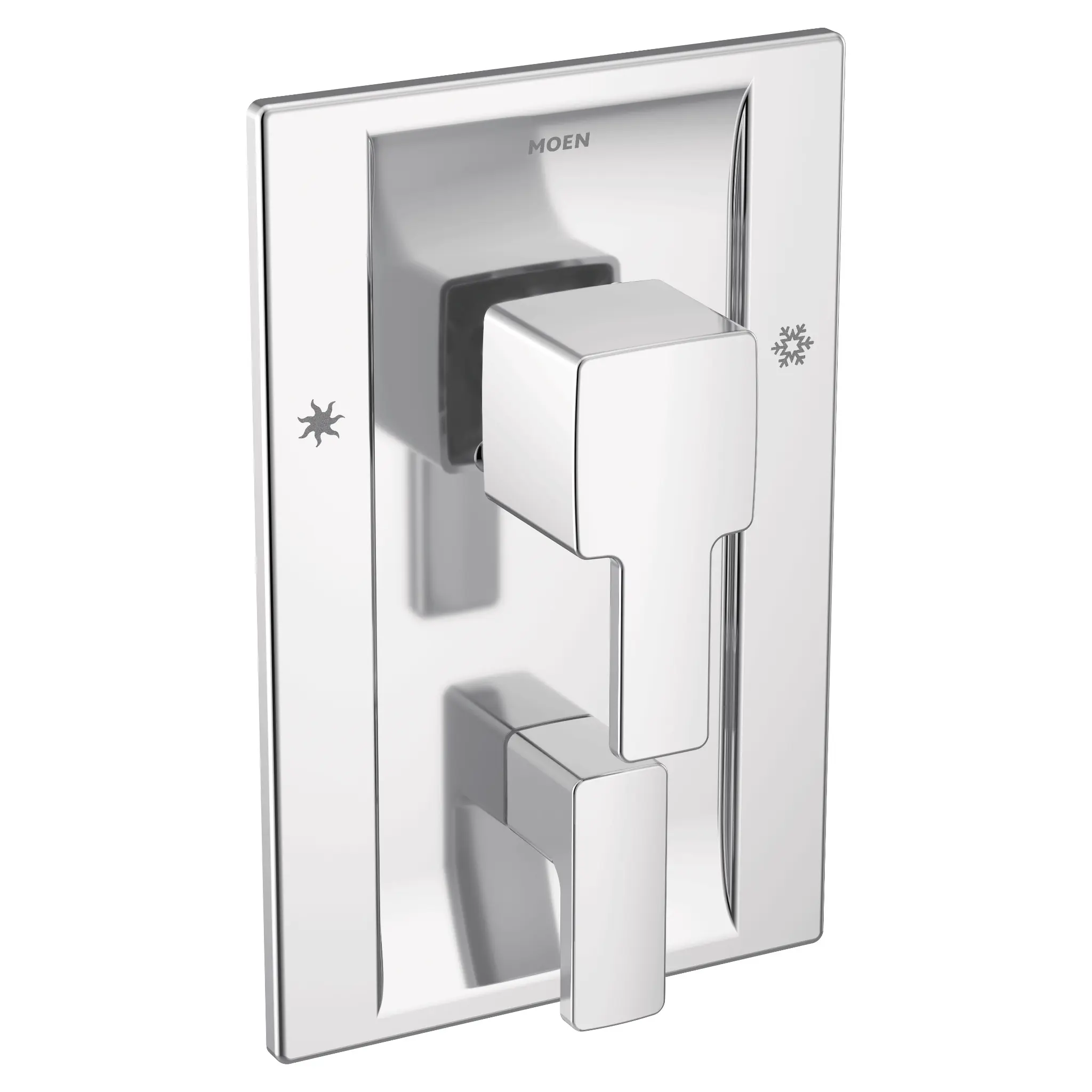 90 Degree Chrome Posi-Temp(R) with diverter valve trim