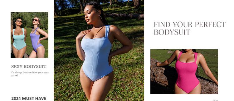 OQQfitness Womenswear 6 piece Printing combination Womenswear Underwear Sexy Sleeveless Tops Bodysuits SpringStatements