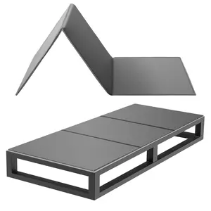 fathersdaygift VEVOR Foldable Bunkie Board, Under-Mattress Support Board with Hook-and-Loop Straps, PP Core & 600D Oxford Fabric, Anti-Sag for Metal Frames & Bunk Beds