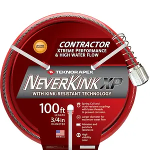 3/4-in x 100-ft Contractor -Duty Kink Free Vinyl Red Coiled Hose