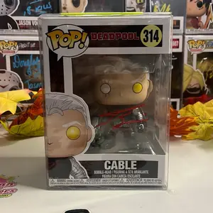 Funko Pop! Autographed Marvel Cable Signed By Josh Brolin BOX WEAR SPECIAL.