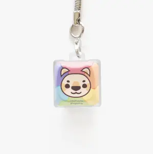 MAO Adam the Rainbow Lion Clicky Keychain Keyboard Fidget Cat-Shaped Original Character