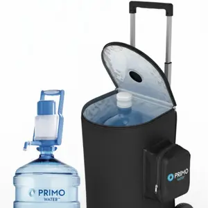 Primo Water 5-Gallon Rolling Cooler (Black) with Pump