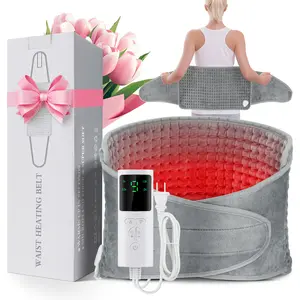 Electric Heated Waist Belt, 1 Count Washable Electric Heating Pad, 9-level Temperature Adjustment & 4-level Timing Heating Pad, Adjustable Heating Temperature, Suitable for Women & Girls & Adult, Heated Wrap