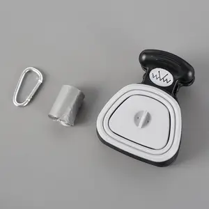 Foldable Pet Poop Pick Up Bag Dispenser - Portable Design for Easy Use, Ideal for Pets and Humans