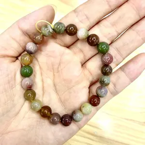 Julia(11375)gc.8mm yanyuan agate bracelet 10 pcs