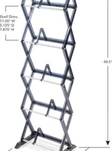 5-Tier Portable Media Storage Rack – Protects & Organizes Prized Music, Movie & Video Games Collections