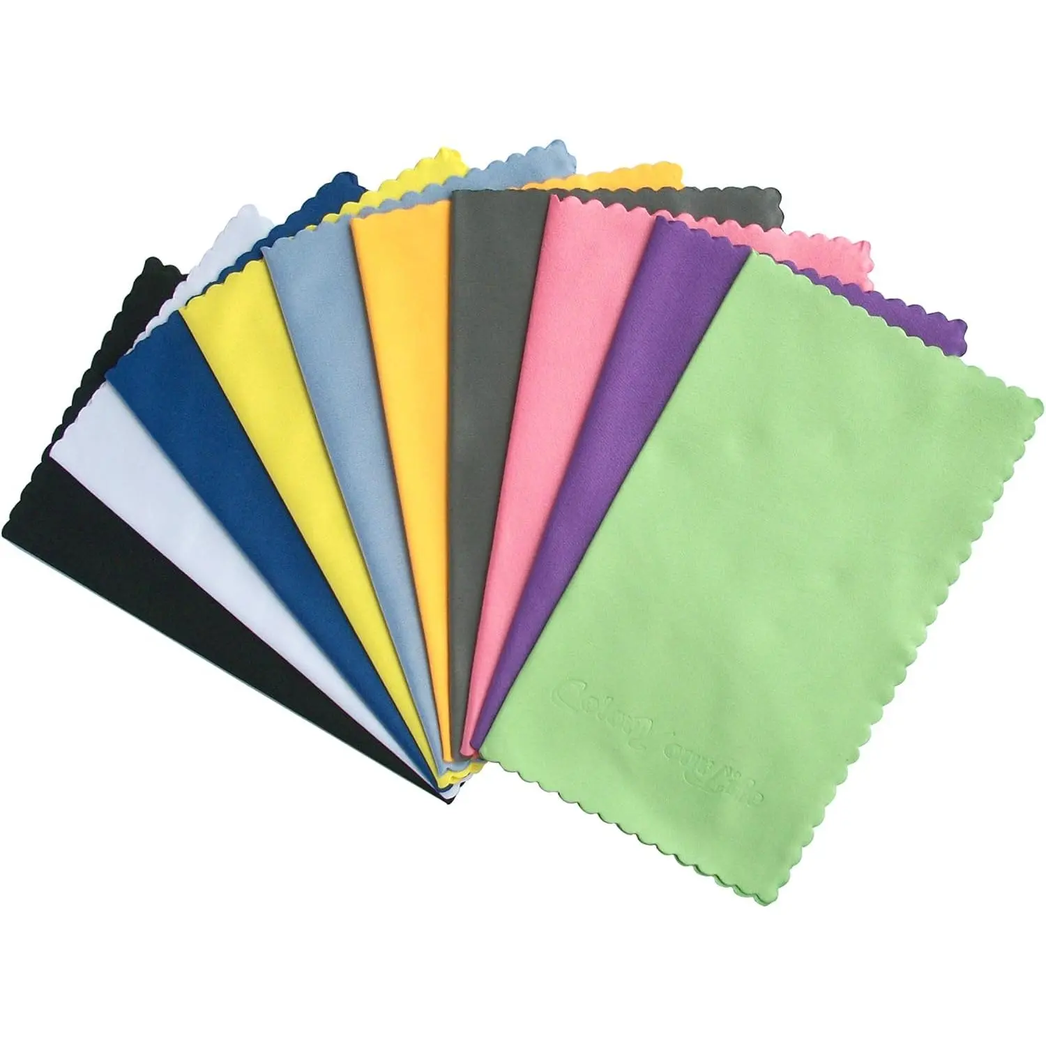 10-Pack Microfiber Cleaning Cloths - Home & Party Supply, Multi-Use for Smartphone, Laptop, Tablet, Lens, LCD Monitor, TV, Camera, Glasses, Optics
