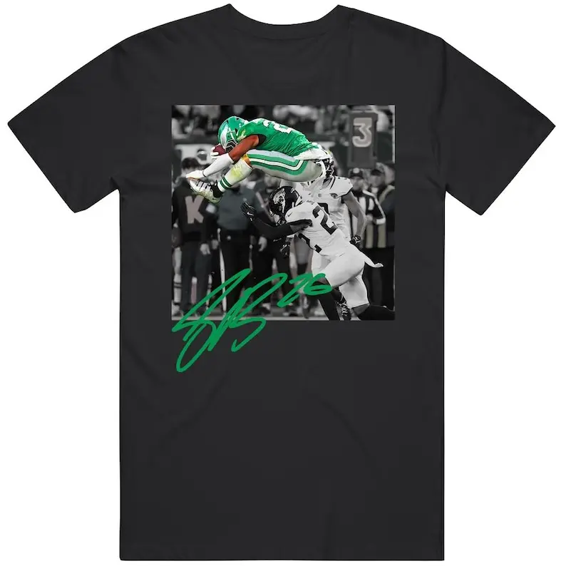 Saquon Barkley Backwards Hurdle Philadelphia Football Fan T Shirt