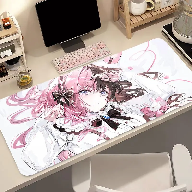 Gaming Mouse Pad Anime Gamer Keyboard Pad VSPO Hinano Tachibana Desk Mouse Mat Speed Rubber Cartoon Motbook Computer PC Mousepad