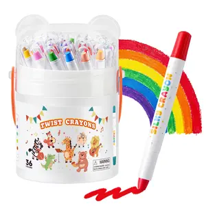 Ruihawk 36-Color Twistable Crayons Set for Toddlers & Kids Ages 1-8 Non-Toxic Washable Ultra-Smooth Easy-Grip Design Perfect Coloring Gift for Boys & Girls - Acrylic Marker Pens