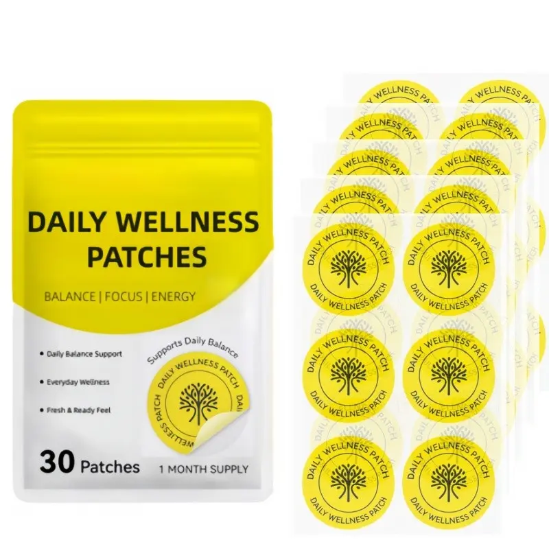 30pcs Daily Wellness Patch Set, Balance, Focus & Energy Support Patches, Wearable Self-Care Patches for Everyday Use, Generous Quantity, 30-60 Pieces Per Bag