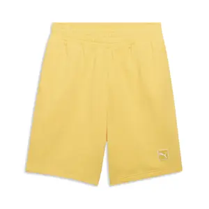 PUMA Mens Essentials Elevated 9 Inch Shorts Casual Bottoms Casual Drawstring - Yellow
