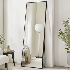 71"x26" Full Length Mirror - Floor Standing, Wall Mount or Leaning Full Body Mirror with Arch Design, Durable Frameless Hanging Mirror for Bedroom, Hallway & Entryway