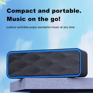 Compact Portable Bluetooth 5.0 Bass Speaker - 10W High-Output Multi-Channel HD Surround Sound, 12H Playback, Enhanced Bass, Dual Device Pairing, Built-In Mic, Ideal for Home, Outdoor Activities, Parties, Bass Speakers, Bluetooth 5.0 Speakers