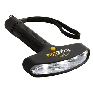 TripleLite TL300:  180° Wide Beam Flashlight, 300 Lumens, Patented Design, Water Resistant, Impact Resistant, Portable Flashlight with Lanyard, 2 AA Batteries Included (Black)