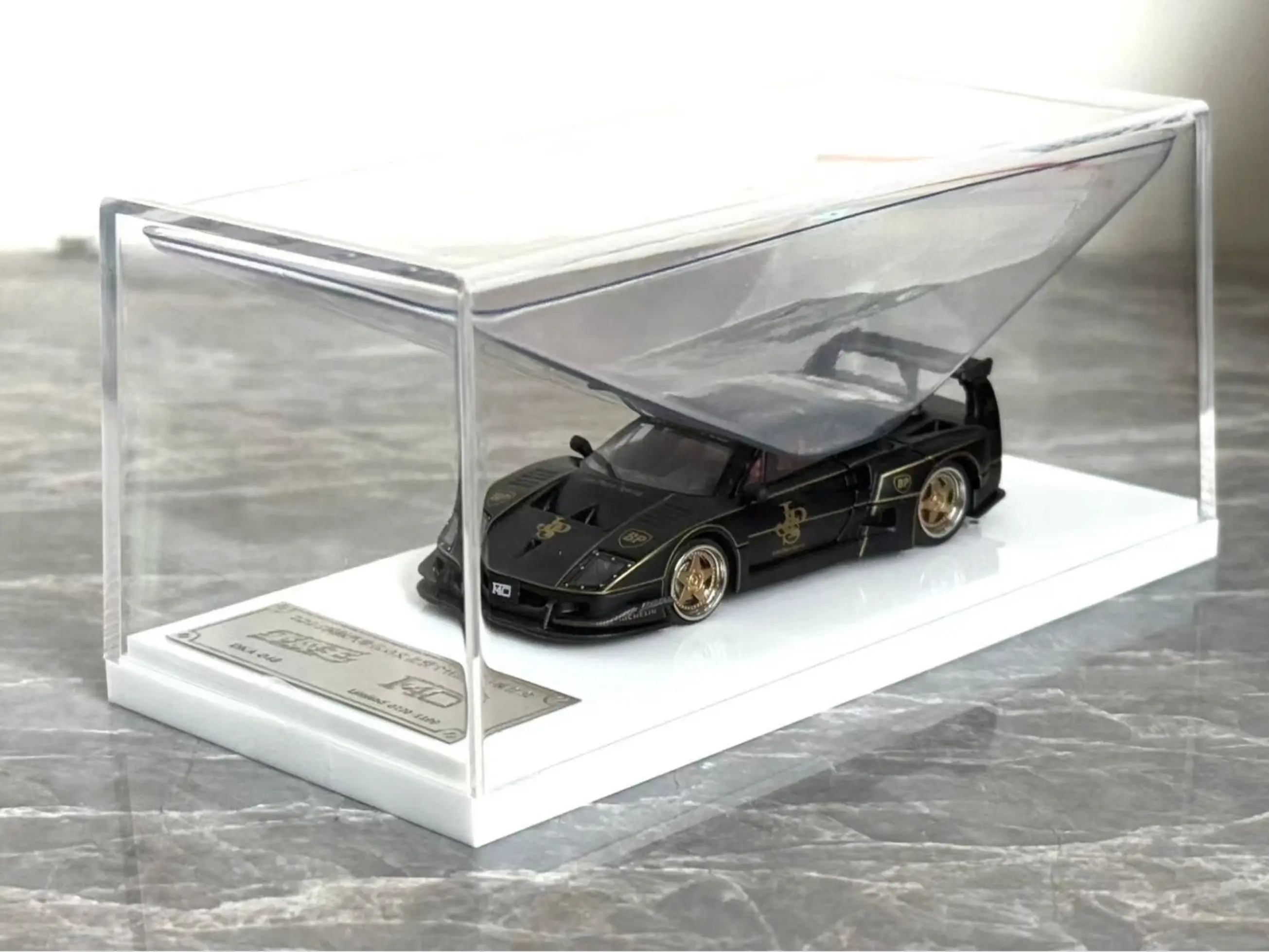 DKA-048 DEMON KING AUTO 1/64 LBWK Ferrari F40 Matt Black Gold JPS Liberty Walk *CHASE VERSION*