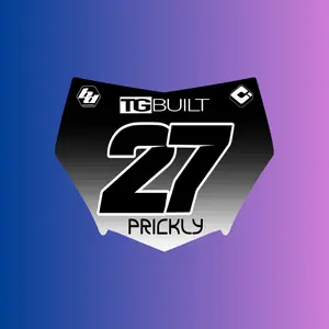 Custom shadow decal for Motocutz plate