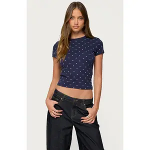 Edikted Women's Lorenzo Polka Dot T-Shirt