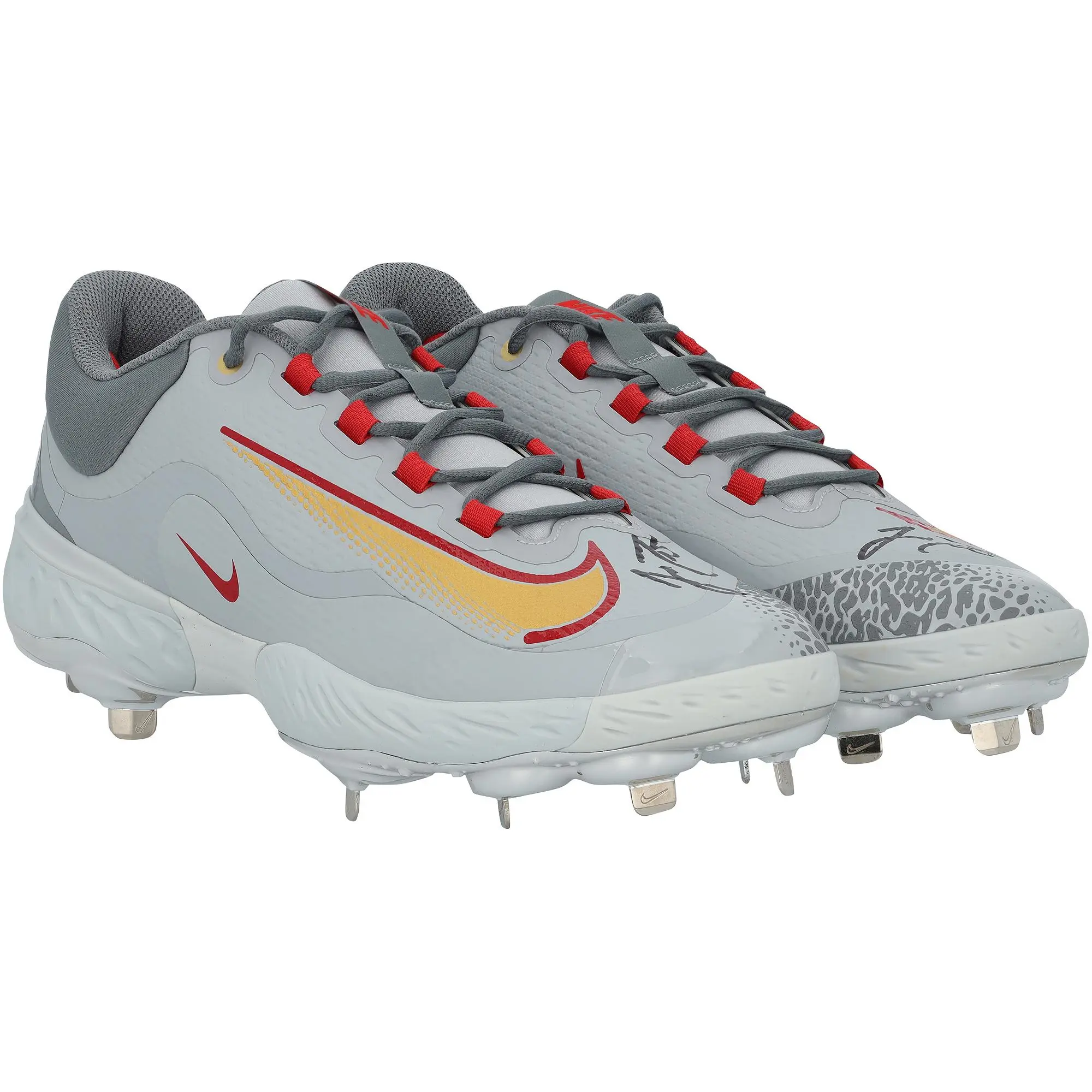 J.T. Realmuto Philadelphia Phillies Autographed Player-Issued Gray Nike Cleats from the 2025 MLB Season - Fanatics Authentic Certified