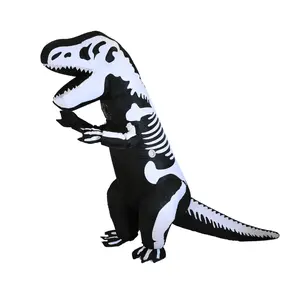 Adult Inflatable Dinosaur Skeleton Costume, Funny Blow up Inflatable costumes Halloween Costume Cosplay Party