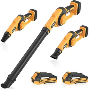 EWORK Small Leaf Blower Cordless  130CFM & 200MPH Lightweight Electric Leaf Blower with 2.0Ah Battery and Fast Charger, Mini Battery Powered Compact Blowers for Lawn Care, Leaves, Jobsite