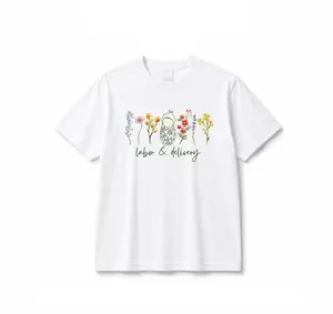 Wildflower Labor and Delivery Nurse Shirt for Work, Ob Nurse Shirt, Cute L and D tshirt, Graduation Gift for Future L&D Nurse, Midwife Gift Shirts
