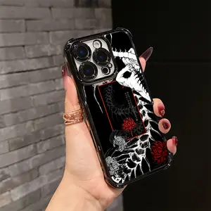 Tokyo Anime Ghoul Phone Case Compatible with iPhone 17 Air 16 15 14 13 12 11 Pro Max Plus - Anti-Drop Transparent Soft Back Cover, Cute Phone Case, Daily Use Cover, Impactresistant Cover, Highquality Material, Uv Printed Design, Tech Enthusias