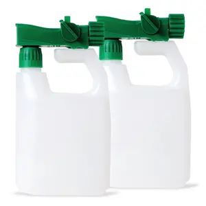 2-Pack 100:1 Hose End Sprayer – Reusable 32oz Garden Sprayers for Lawn Fertilizer, Weed Control, Car Wash & Outdoor Cleaning