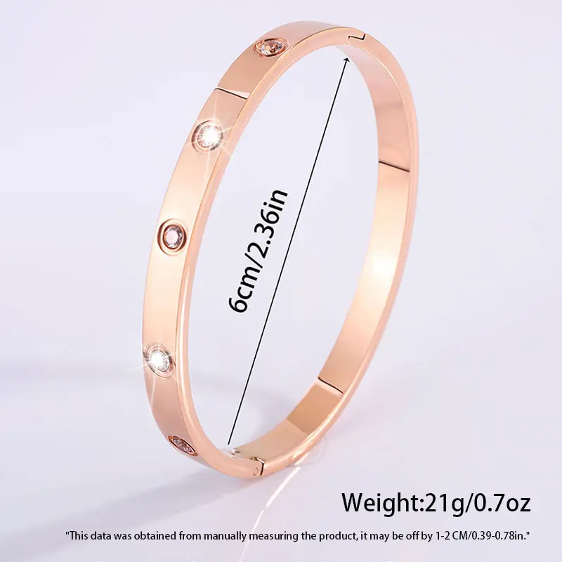 XL0572 # Rose Gold Stainless Steel Brace