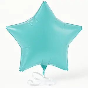 Caribbean Blue Star Foil Balloon