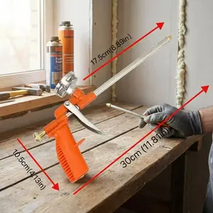 Metal Foam Sealant Gun, Waterproof Wall Seam Gun, Foaming Agent Gun, Gap Filling Tool, Durable Construction Material, Heavy Duty