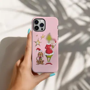 Christmas Tree Gingerbread Phone Case for iPhone 16e 16 15 14 13 12 11 XR X Samsung Galaxy S25 S24 S23 S22 S21 S20 star snow gift idea polycarbonate TPU 2-piece design impact resistance