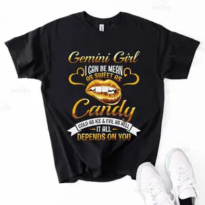 Gemini Girls Horoscope Zodiac Astrological Sign Traits Facts T-Shirt, Born On May 21 - June 21 Gifts, Gemini Birthday Christmas Present Mom