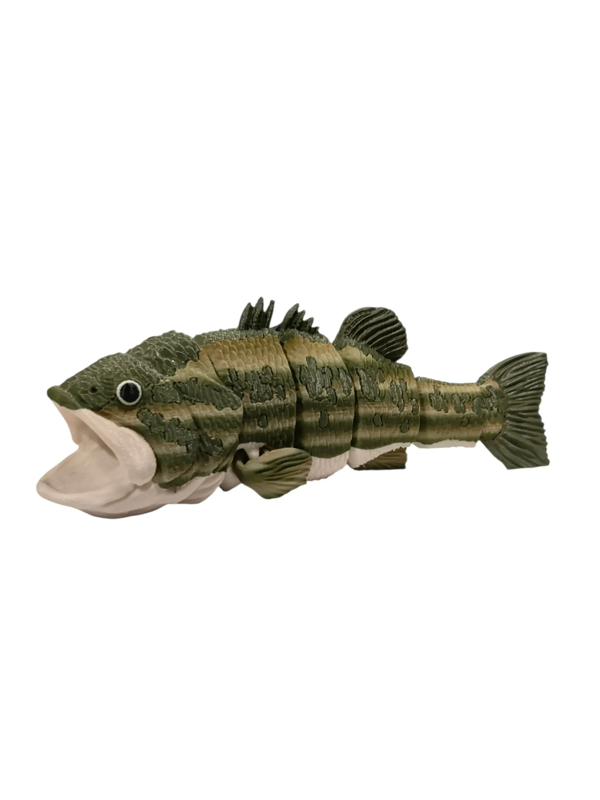 Largemouth Bass Fish 3D Printed Articulating Figurine