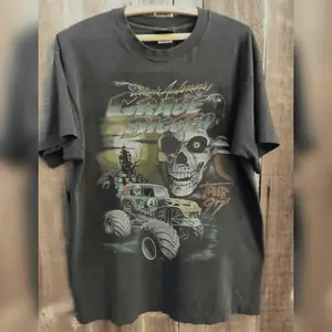 Vintage 1990s Grave Digger Monster Jam Unisex Tee Shirt Unisex Cotton T-Shirt Essential Cotton Tee All Fit Style Shirt Fits Everyone