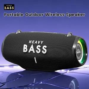 BASS-36Pro 75W Wireless Bluetooth Speaker Heavy Bass Portable Boombox 8000mAh Battery HiFi Surround Sound 360 Degree ACS Stereo Rainbow RGB Light Outdoor Home Audio Speaker