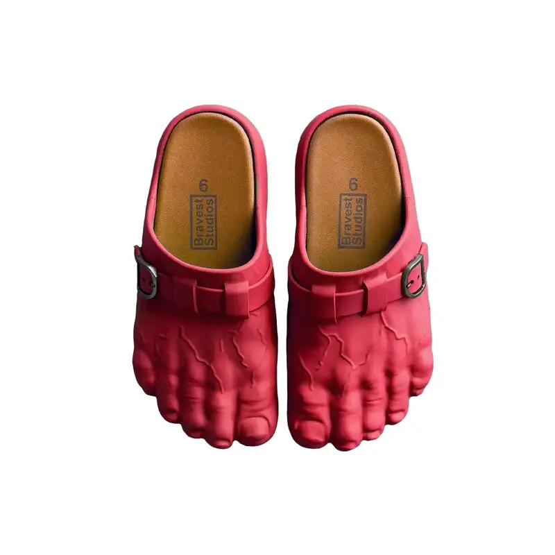 Red Foot Clogs