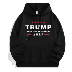 [Spring Deal] Trump Fist Pump Shot At Trump 2024 Trump Survives Rally Pullover Hoodie,Custom-Made Sweatshirt,Long-Sleeved Hooded Rope Sweatshirt, Casual Loose Pullover Hooded Sweatshirt