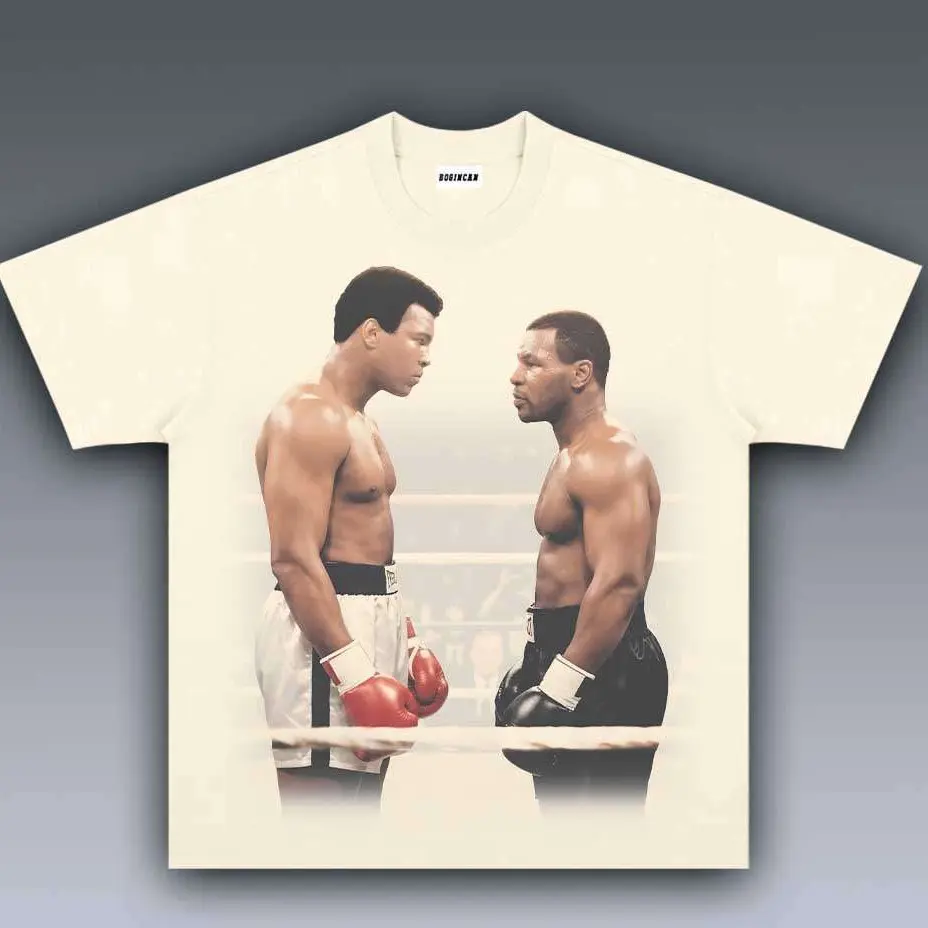 Ali X Tyson Shirt, Boxing T-Shirt, Unisex Hoodie & Crewneck Sweatshirt, Boxing Legends Apparel, Sports Fan Gift